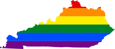 LGBT flag map of Kentucky 1