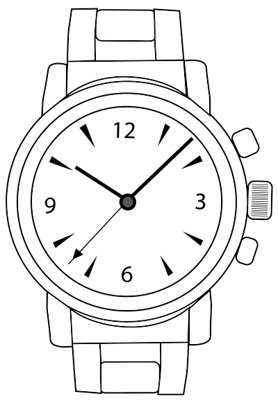 Wrist Watch Line Art