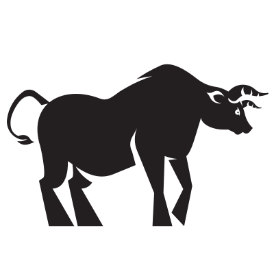 raging bull silhouette
