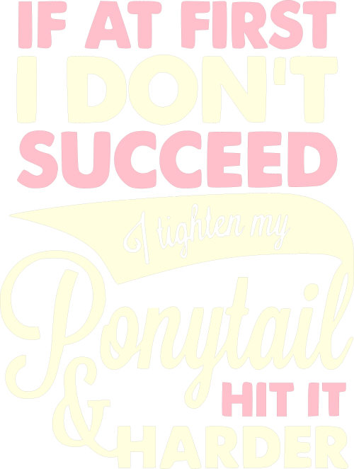 if at first i dont succeed