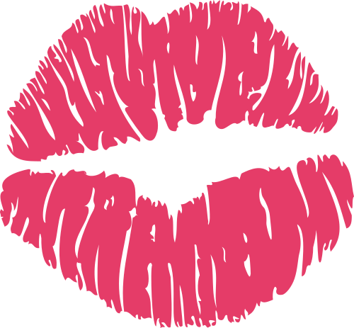lipstick mark kiss