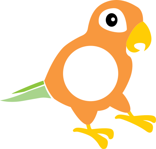 parrot monogram frame