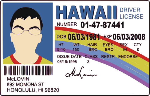 superbad mclovin license