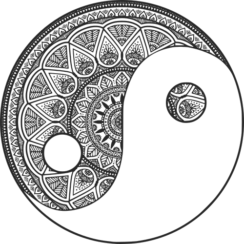 yin yang mandala