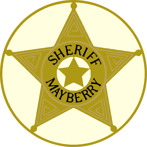 sheriff mayberry badge