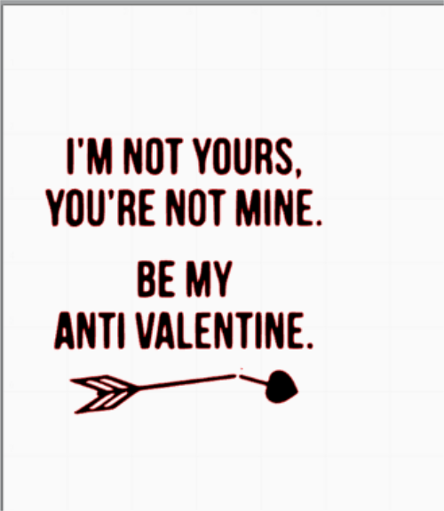 be mine anti valentines layer