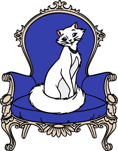 Duchess on chair