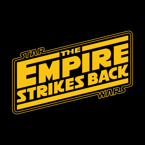 star wars the empire strikes back logo vector