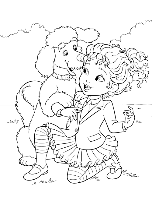 fancy nancy and frenchy coloring