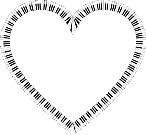 Piano Keys Heart