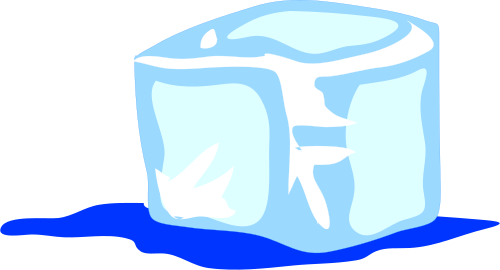 melting ice cube