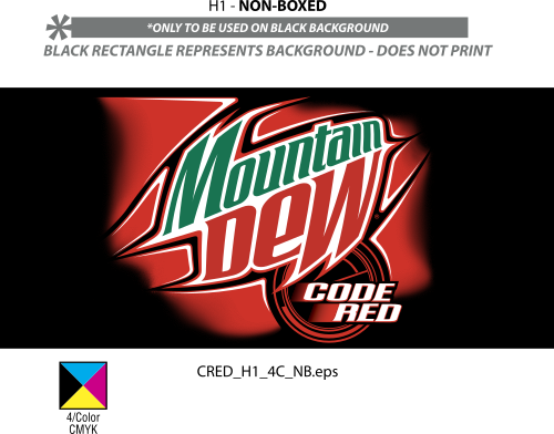 mountain dew code red logo