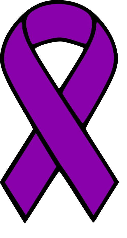 crohns disease ribbon one color