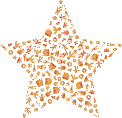 christmas gingerbread star