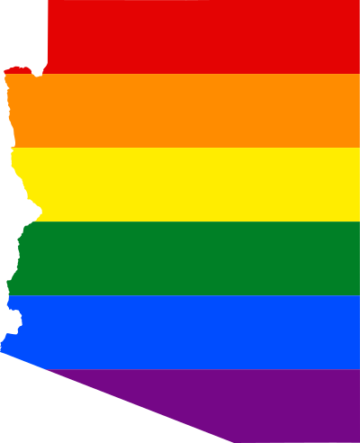 LGBT flag map of Arizona 1