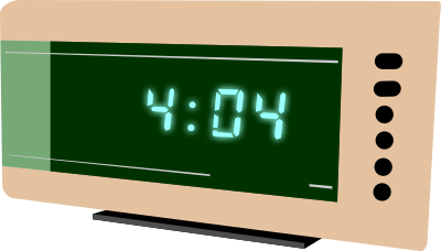 clock with seven segment display