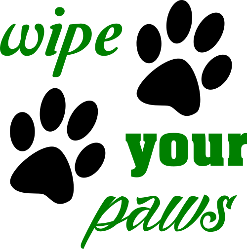 wipe your paws