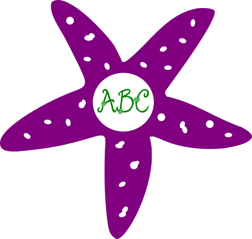 starfish monogram