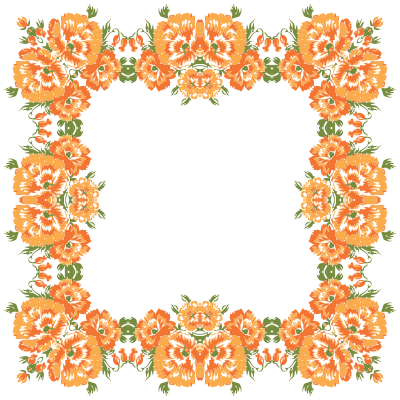 Floral Wreath Frame 2