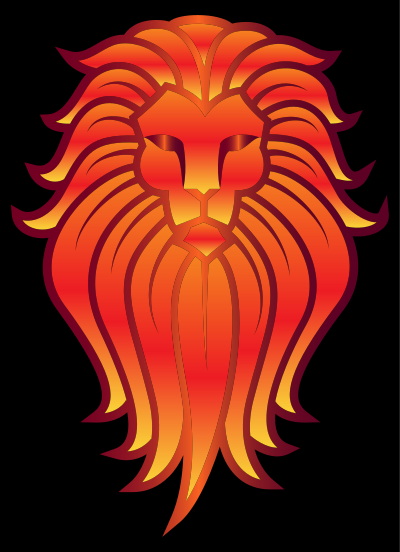 chromatic lion face tattoo 5