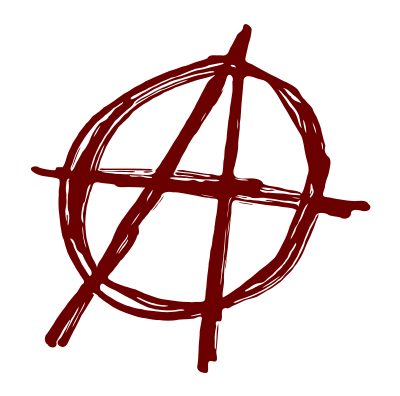 anarchy symbol handwritten