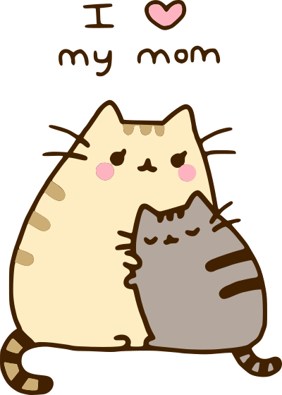 pusheen I love my mom