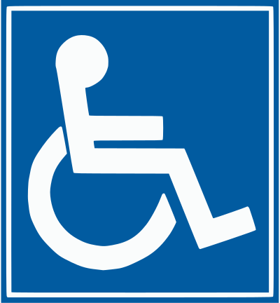 wice handicap sign