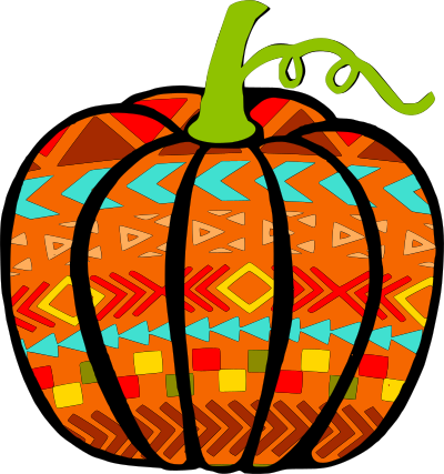 fall aztec pumpkin
