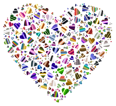Chaotic Colorful Heart Fractal 8