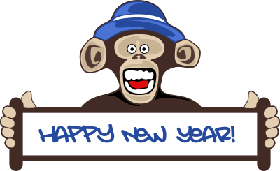 monkey happy new year 1