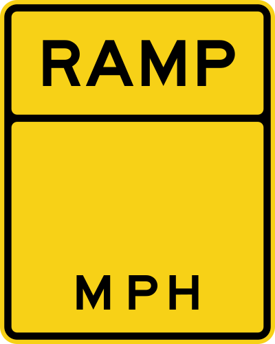 Advisory Ramp Speed English blank