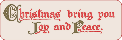 christmas bring you joy and peace