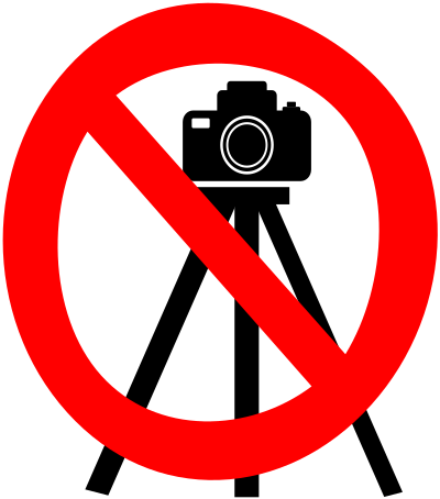 tripod cameras not allowed