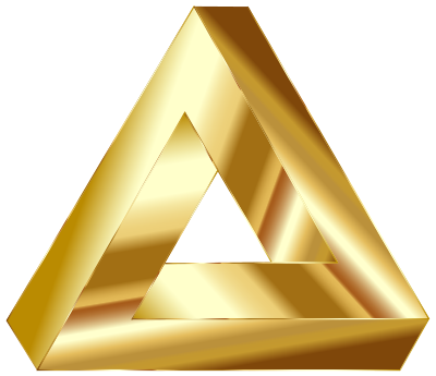 Gold Penrose Triangle