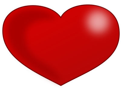 pixabella Red Glossy Valentine Heart