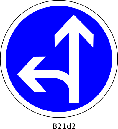 straight left turn