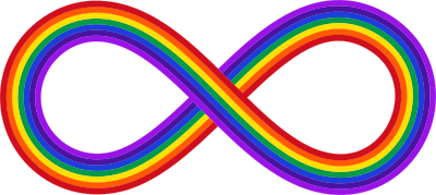 infinity sign rainbow