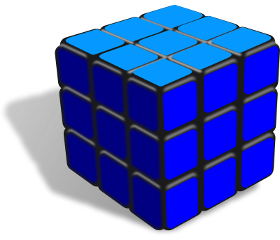 cube blue