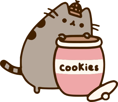 pusheen and cookies