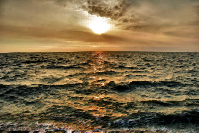 Surreal Sea Sunset