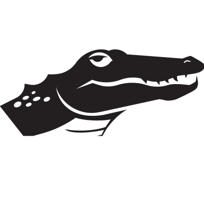 croc stencil silhouette