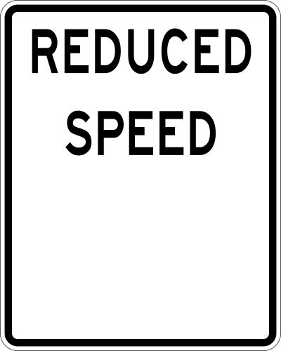 Reduced Speed Blank