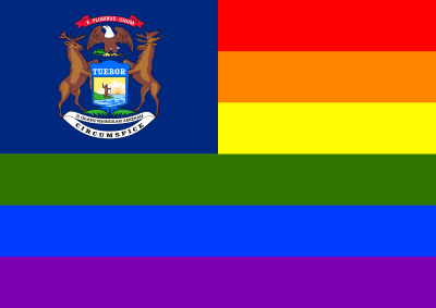 Rainbow Flag Michigan