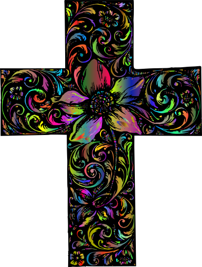 ornamental floral cross polyprismatic