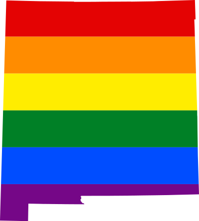 LGBT flag map of New Mexico 1