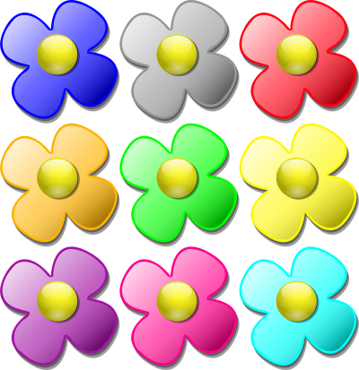 Game marbles flowers
