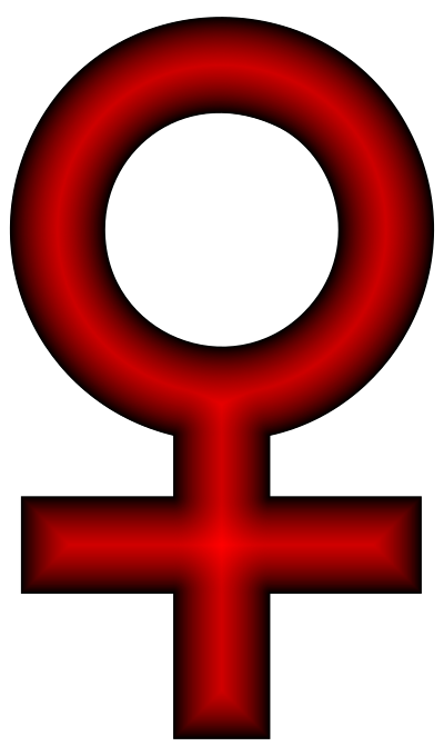 Female Symbol Crimson