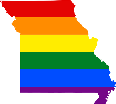 LGBT flag map of Missouri 1