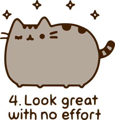 pusheen look great with no effort