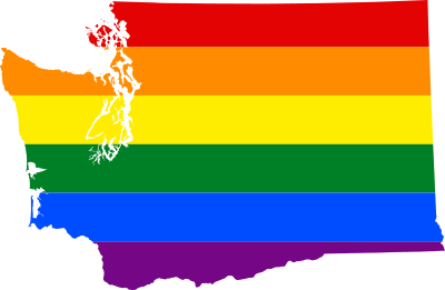 LGBT flag map of Washington 1